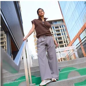 CALIA Women's Ottoman Sleeveless 1/4 Zip Shirt